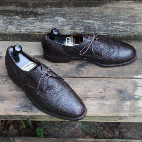 Vtg 1980s Dack's Dark Brown Water Bison Derby, Made in Canada, Men's 9.5 E, GUC - Picture 1 of 14